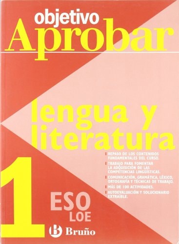 Objetivo aprobar Lengua y Literatura 1 ESO (Objetivo aprobar / Objective approve) (Spanish Edition) – Editorial Bruño