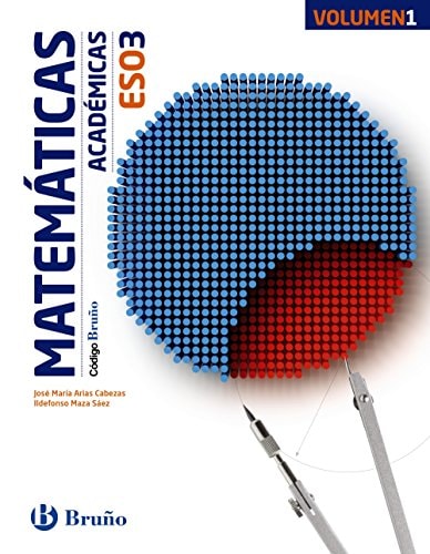 Código Bruño Matemáticas Académicas 3 ESO - 3 volúmenes – Editorial Bruño