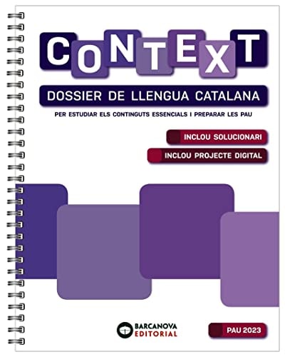 Context. Dossier De Llengua Catalana Per A Les Pau 2023 - Barcanova